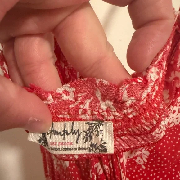 Red Floral Sundress from Free People - Picture 2 of 2
